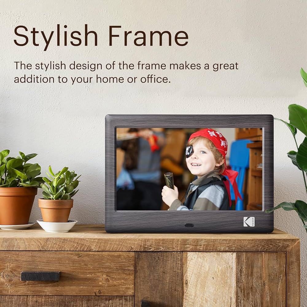 フォトフレーム KODAK 7 Inch Digital Photo Frame Amazon.com : KODAK 7 Inch Wood Digital Picture Frame with